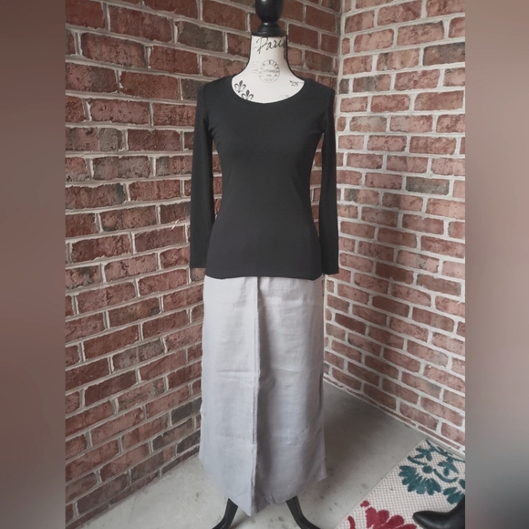 GAP Grey Linen Skirt - Picture 3 of 6